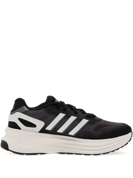 Sneakerși Adidas Campus cu imagine alergare din piele de căprioară negru