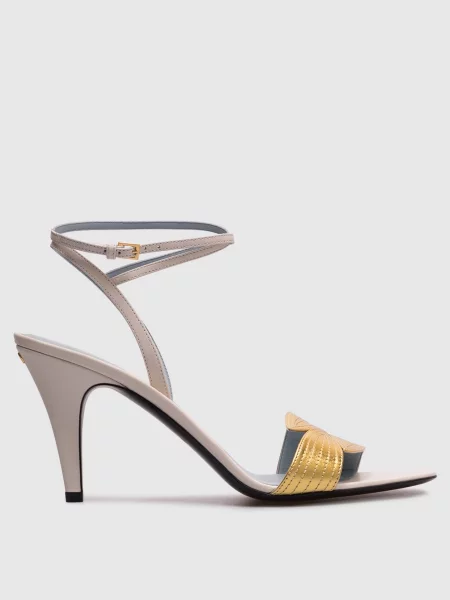 Шкіряні босоніжки FOLIEFOLIAGE Valentino бежеві