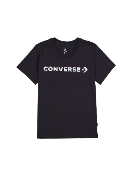 Tricou Converse cu model floral negru