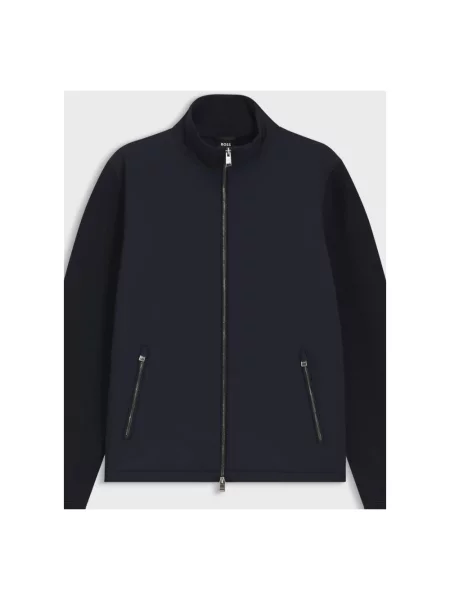 Bluza rozpinana Boss niebieska