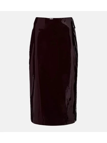 Fustă tip creion The Frankie Shop bordo