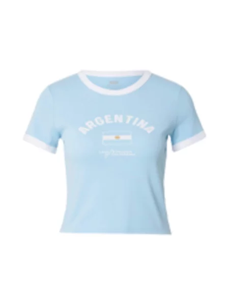 LEVI'S ® Póló Argentina Ringer Tee világoskék fehér