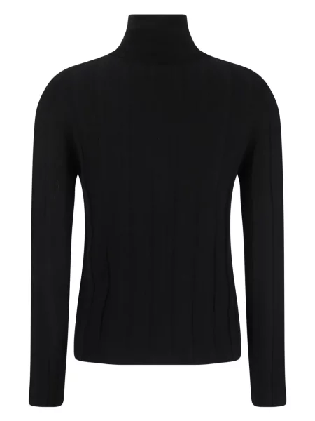Sweter Allude prążkowany czarny