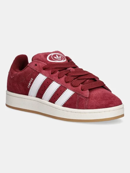 Adidas Originals sneakersy zamszowe Campus bordowy białe