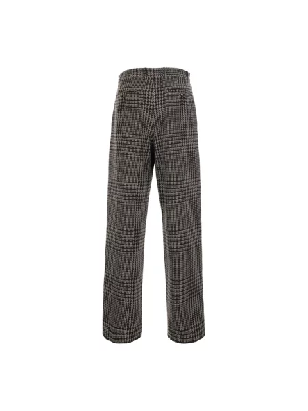 Spodnie Emporio Armani wełniane biznesowe szare