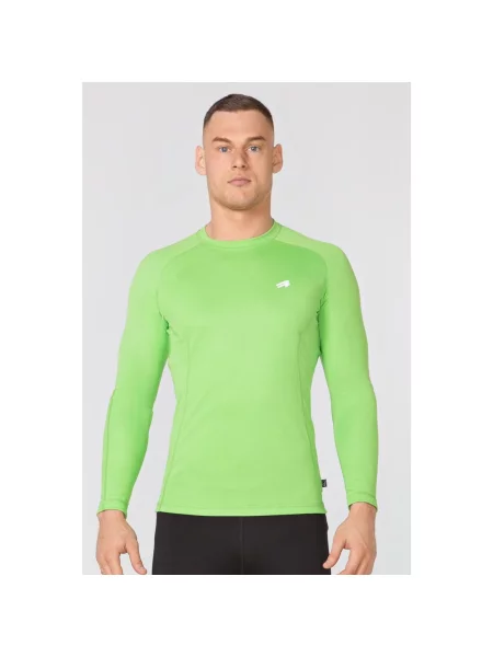 Koszulka termoaktywna z długim rękawem fitness Rough Radical Fury LS zielona