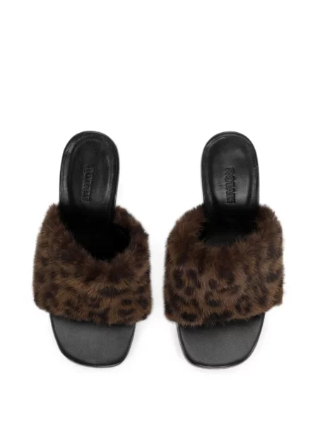 Papuci tip mules Rotate Birger Christensen din piele maro