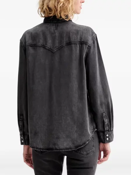 Curea Levi's® cu broderie cu cataramă cu dungi albastru