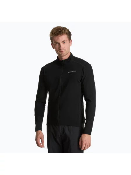 Мъжки суитшърт за колоездене ATTABO FLEERO REF ватиран black черно
