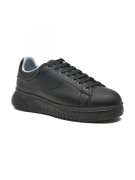 Emporio Armani De piele teniși negru