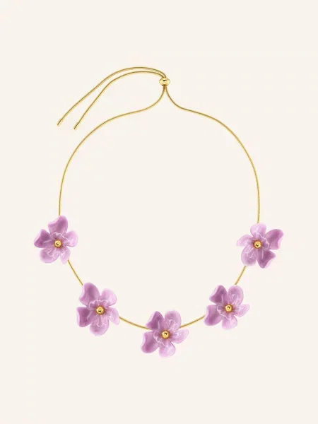 Edblad Naszyjnik Wildflower gold różowy