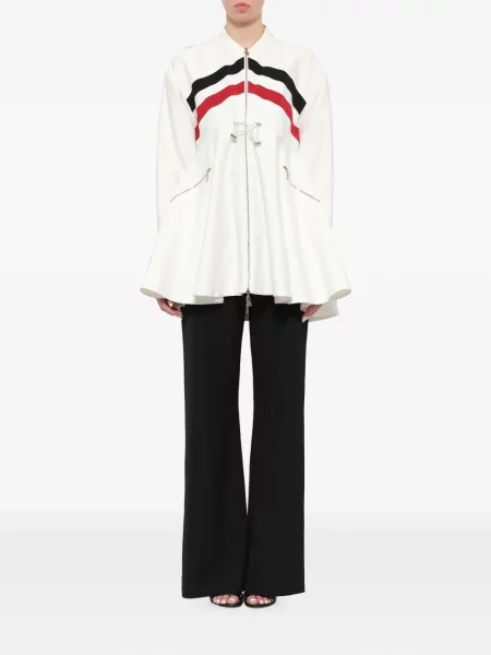 Geacă Moncler cu dungi alb