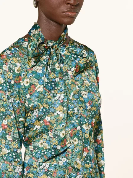 Rich & Royal Šaty S Odnímatelnou Mašlí zelená / modrá bílá