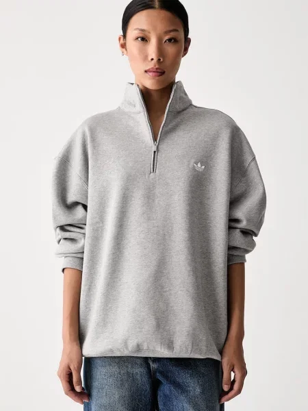 Adidas Originals hanorac pentru femei cu Essentials gri