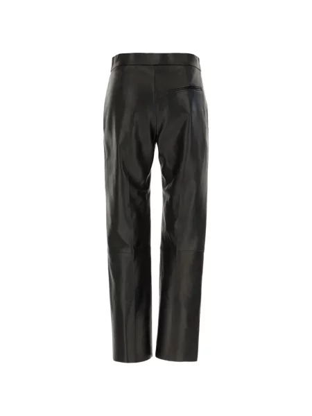 Pantaloni Alberta Ferretti din piele negru