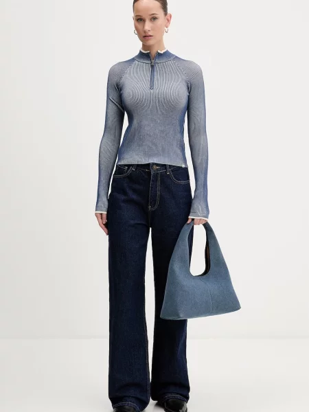 Guess Jeans sweter niebieski