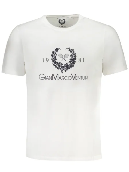 Tricou Gian Marco Venturi scurt alb