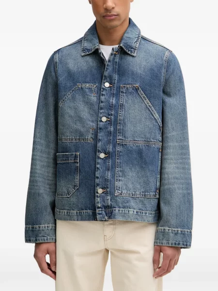 Geacă de blugi Allsaints albastru