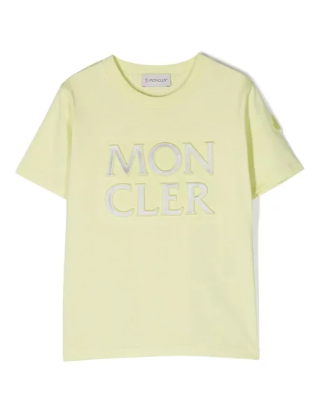 Koszulka dziecięca Moncler Enfant zielona