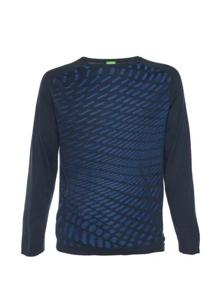 Pulover Boss Green Hugo Boss albastru