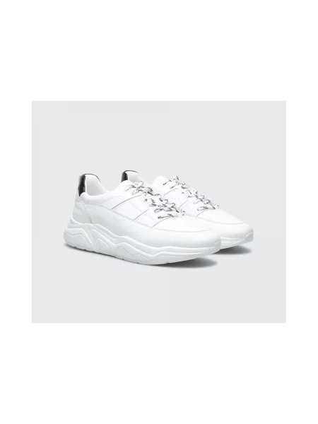Sneakersy Doucal's skórzane białe