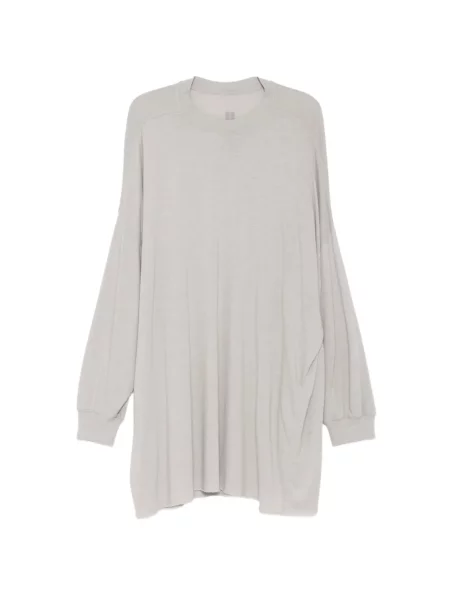 Hanorac crewneck Rick Owens cu decolteu rotund gri