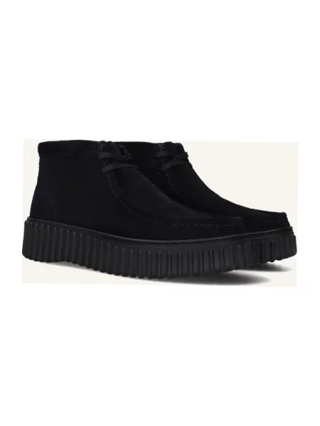 Botki Clarks zamszowe czarne