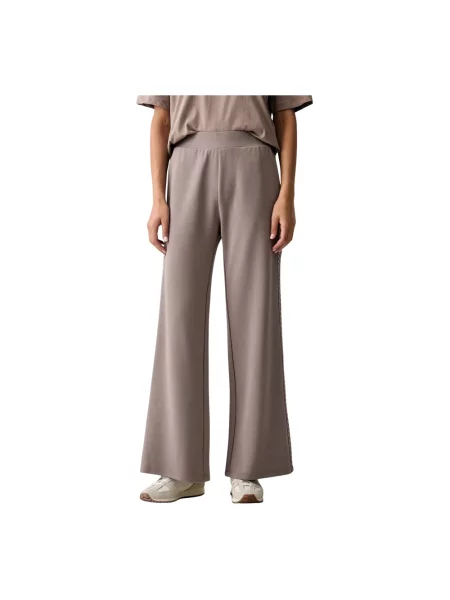 Spodnie Emporio Armani Ea7 z logo brązowe