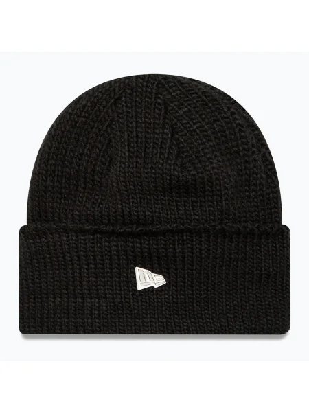New Era Metal Pin széles mandzsettás kötött sapka fekete. Méret: OS fekete