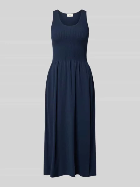 Linia a sukienka z dzianiny z mieszanka model CALIBRI' Weekend Max Mara granatowa