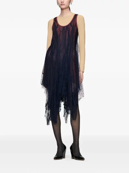 Rochie Maison Margiela din dantelă albastru