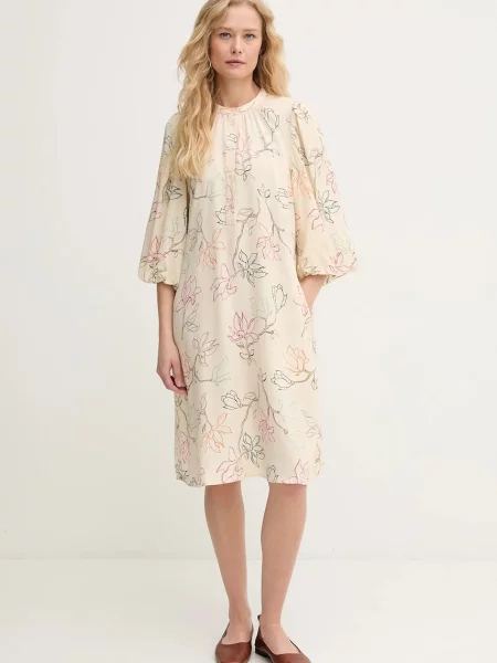 Mos Mosh rochie mini drept bej