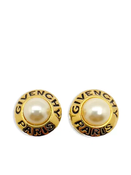 Náušnice Givenchy Pre-owned s autogramem zlaté