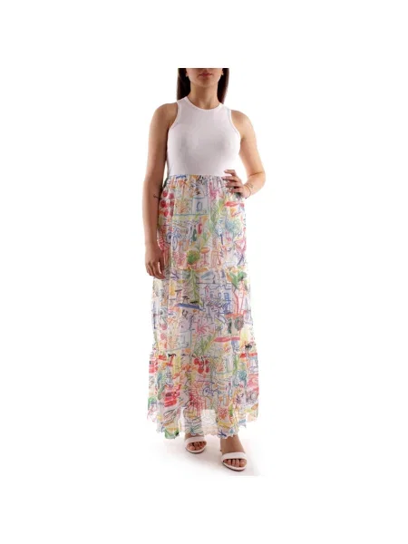 Pantaloni Desigual alb