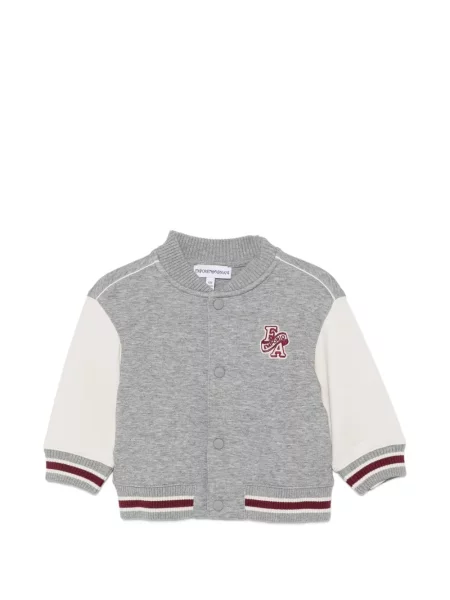 Kurtka bomber dziecięcy Emporio Armani szary