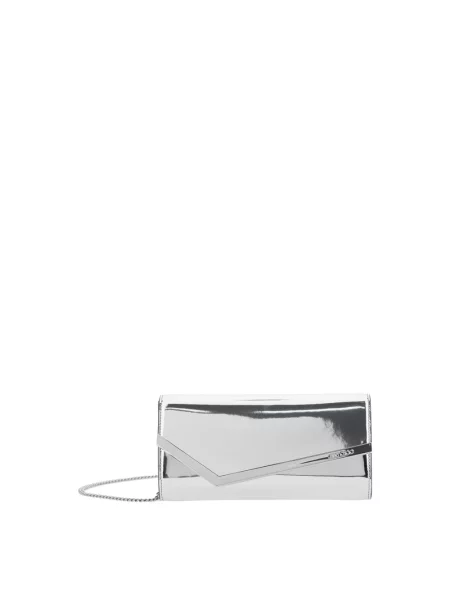 Torebka skórzana Jimmy Choo szara