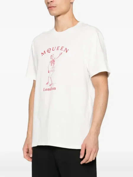Тениска Alexander Mcqueen бяло