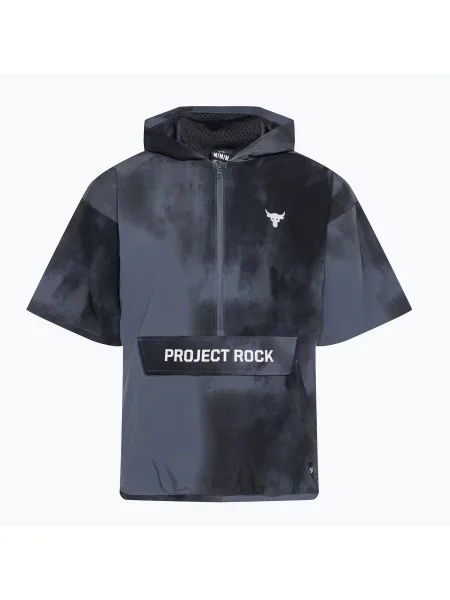 Under Armour Project Rock Warm Up Hooded downpour gray/mod gray мъжко яке за тренировка сиво