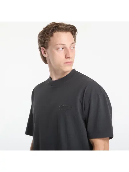 Тениска AllSaints Xander Ss Crew Carter Grey M сиво