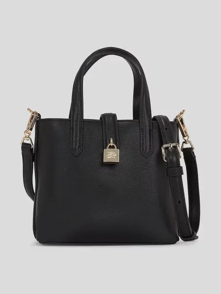 Karl Lagerfeld torebka skórzana czarny