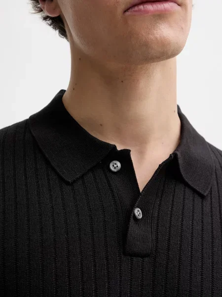Calvin Klein póló férfi viszkózzal fekete