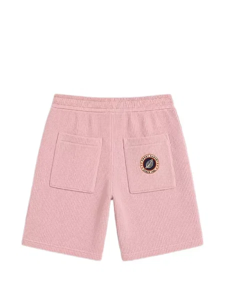 Kötött rövidnadrág Sweet Pants autogrammal rózsaszín