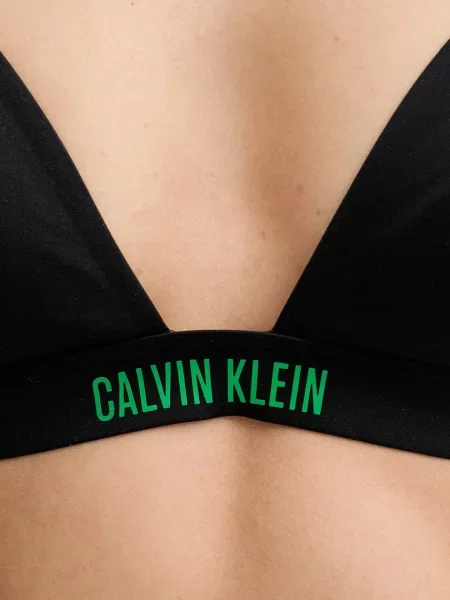 Plavková podprsenka Calvin Klein mírně vyztužený košík černá