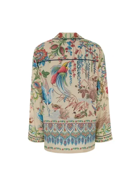 Koszula dżinsowa Etro z nadrukiem z twillu