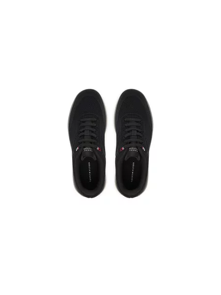 Laisvalaikio batai Tommy Hilfiger Th Modern Lightcup Knit juoda