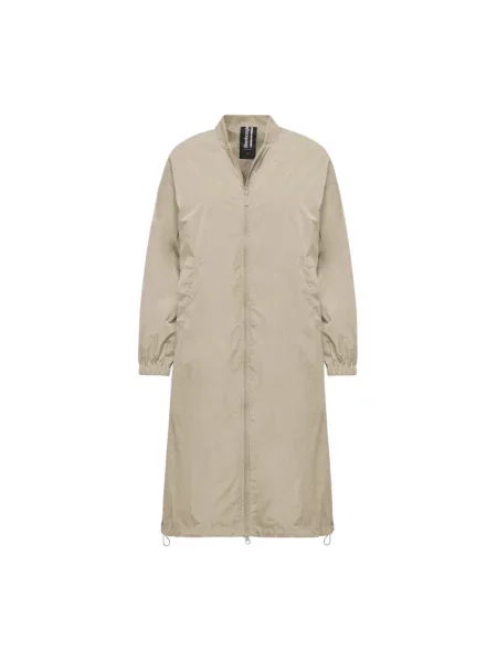 Długi kurtka bomber Bomboogie beżowy