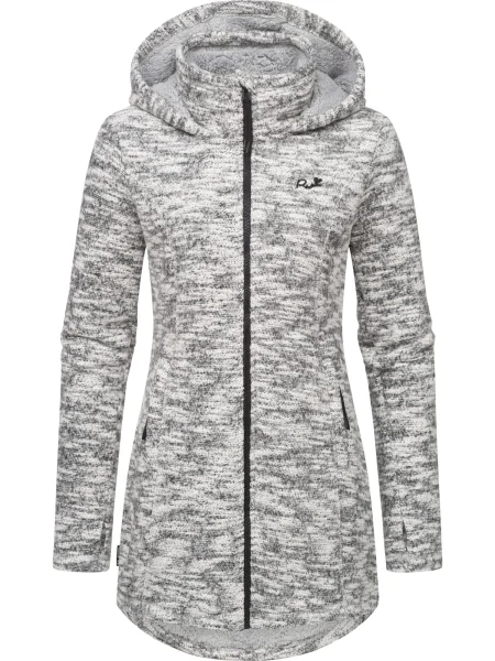 Ragwear Geacă tricotată Lyshka gri alb