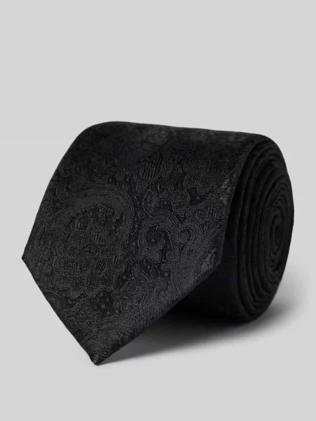 Krawat jedwabny ze wzorem paisley Monti