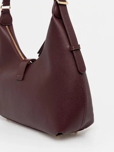 Кожаная сумка хобо Steve Madden