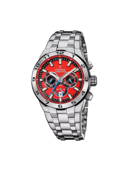 FESTINA Analogové hodinky Chronograph Chrono Bike' červená